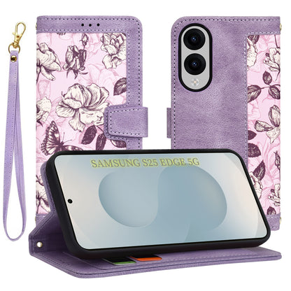 Θήκη για Samsung Galaxy S25 Edge S937, Techsuit, FlipCraft, Μωβ