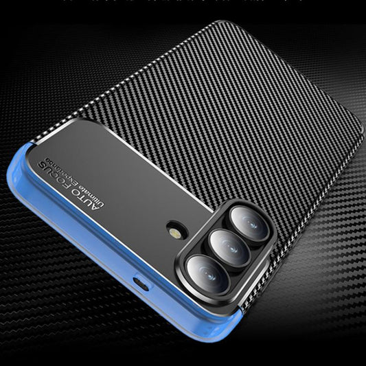 Θήκη για Samsung Galaxy S25 FE, Techsuit, CarbonFiber, Μαύρο