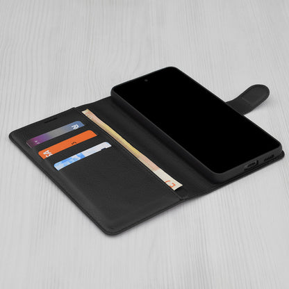 Θήκη για Samsung Galaxy S25 FE, Techsuit, Leather Folio, Μαύρο