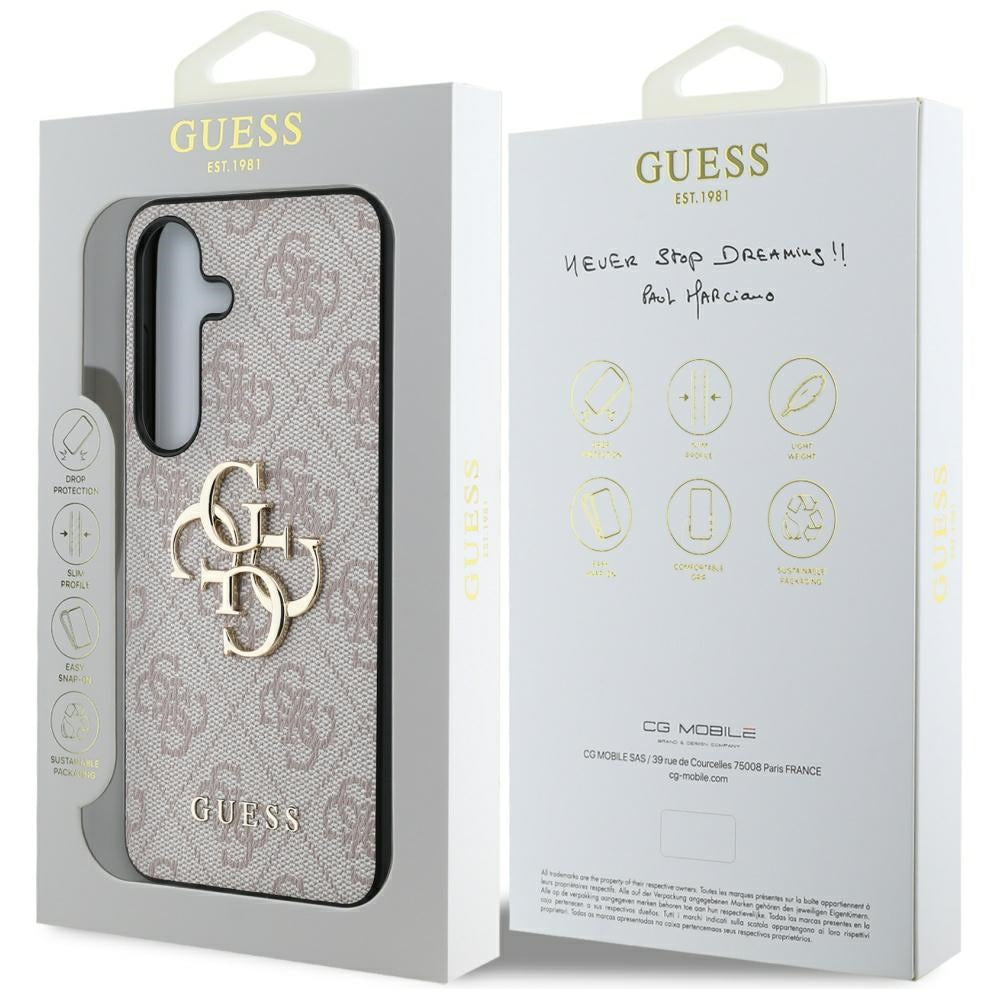 Θήκη για Samsung Galaxy S25+ S936, Guess, 4G Big Logo, Ροζ