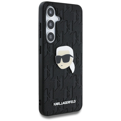 Θήκη για Samsung Galaxy S25+ S936, Karl Lagerfeld, Monogram Karl's Head, Μαύρη
