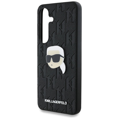 Θήκη για Samsung Galaxy S25+ S936, Karl Lagerfeld, Monogram Karl's Head, Μαύρη