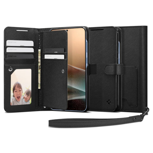 Θήκη για Samsung Galaxy S25+ S936, Spigen, Wallet S, Μαύρη ACS09125