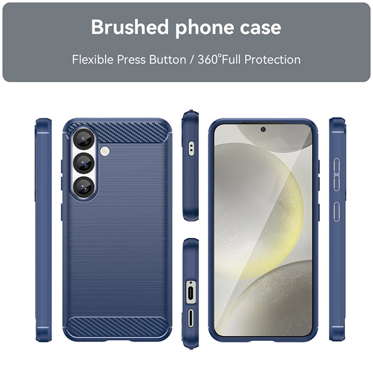 Case for Samsung Galaxy S25+ S936, Techsuit, Carbon, Blue