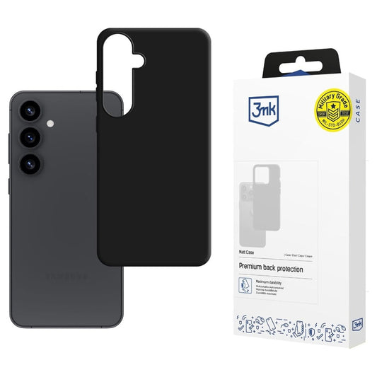 Θήκη για Samsung Galaxy S25 S931, 3MK, Μαύρο Ματ