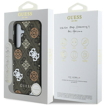 Θήκη για Samsung Galaxy S25 S931, Guess, 4G Peony, Καφέ