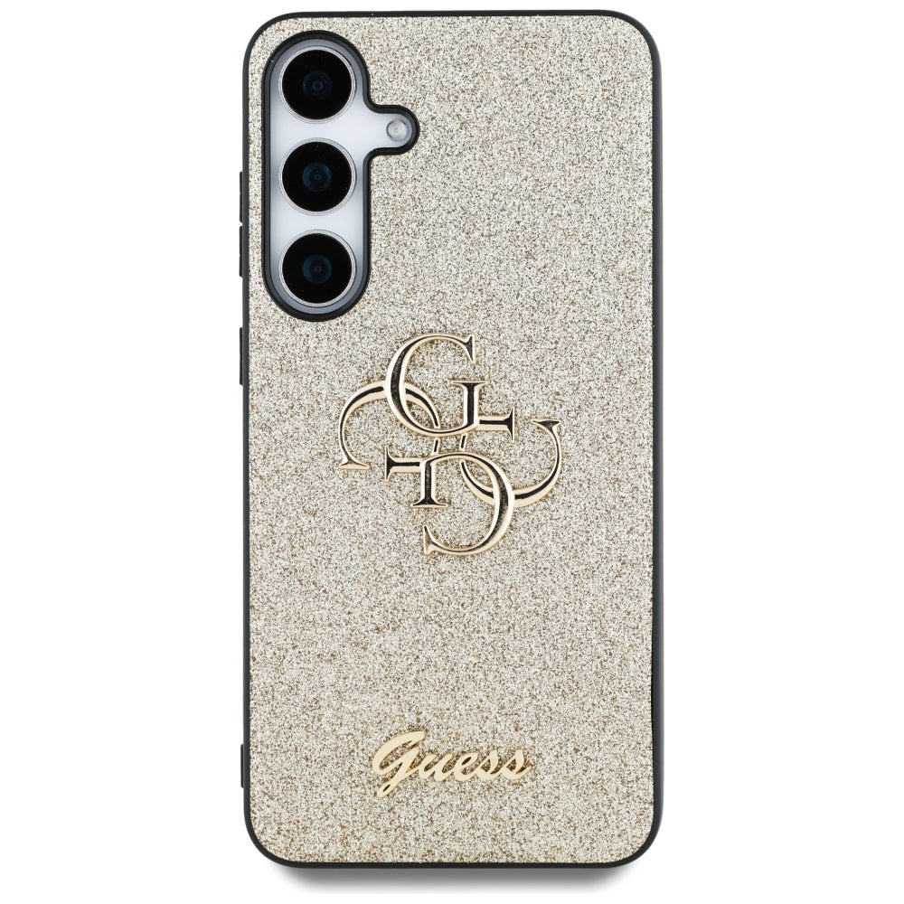 Θήκη για Samsung Galaxy S25 S931, Guess, Glitter Big 4G Script, Χρυσή
