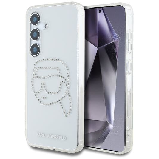 Θήκη για Samsung Galaxy S25 S931, Karl Lagerfeld, IML Rhinestones Karl's Head, Διάφανη