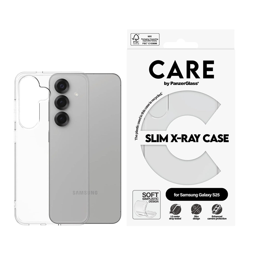 Θήκη για Samsung Galaxy S25 S931, PanzerGlass, Care Fashionable, Διαφανής