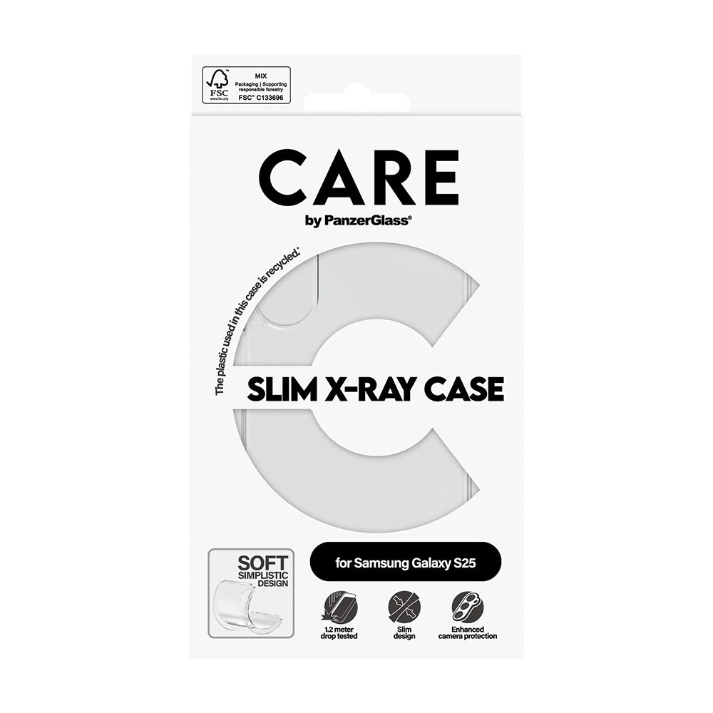 Θήκη για Samsung Galaxy S25 S931, PanzerGlass, Care Fashionable, Διαφανής