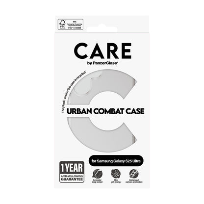 Θήκη για Samsung Galaxy S25 S931, PanzerGlass, Care Urban Combat, Διάφανη