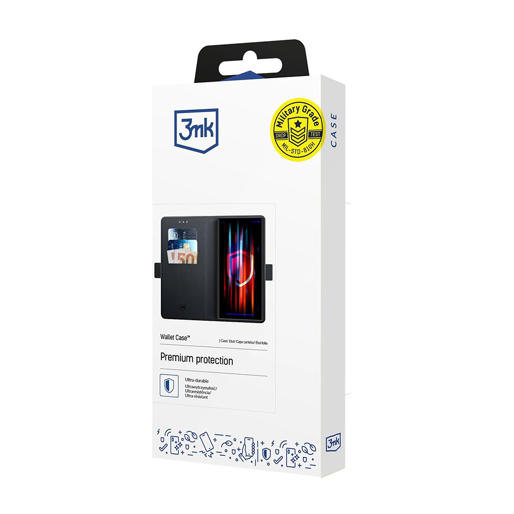Θήκη για Samsung Galaxy S25 Ultra S938, 3MK, Πορτοφόλι, Μαύρο