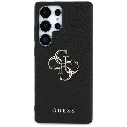 Θήκη για Samsung Galaxy S25 Ultra S938, Guess, 4G Grained Big and Classic Logo, Μαύρη