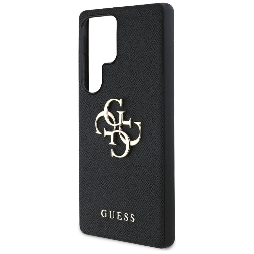 Θήκη για Samsung Galaxy S25 Ultra S938, Guess, 4G Grained Big and Classic Logo, Μαύρη