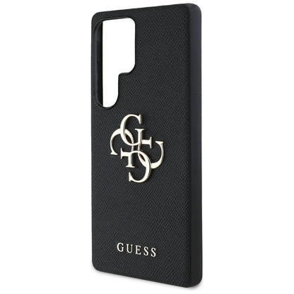 Θήκη για Samsung Galaxy S25 Ultra S938, Guess, 4G Grained Big and Classic Logo, Μαύρη
