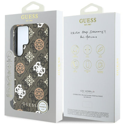 Θήκη για Samsung Galaxy S25 Ultra S938, Guess, 4G Peony, Καφέ