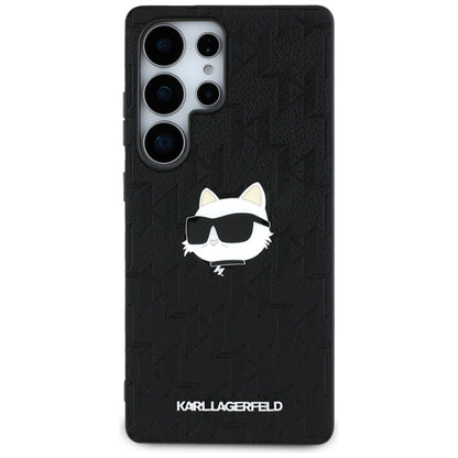 Θήκη για Samsung Galaxy S25 Ultra S938, Karl Lagerfeld, Monogram Choupette's Head, Μαύρη