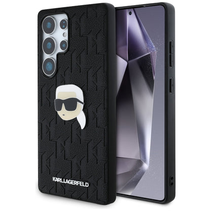 Θήκη για Samsung Galaxy S25 Ultra S938, Karl Lagerfeld, Monogram Karl's Head, Μαύρη