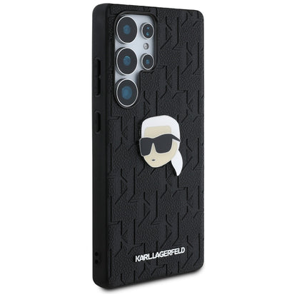 Θήκη για Samsung Galaxy S25 Ultra S938, Karl Lagerfeld, Monogram Karl's Head, Μαύρη