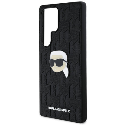 Θήκη για Samsung Galaxy S25 Ultra S938, Karl Lagerfeld, Monogram Karl's Head, Μαύρη