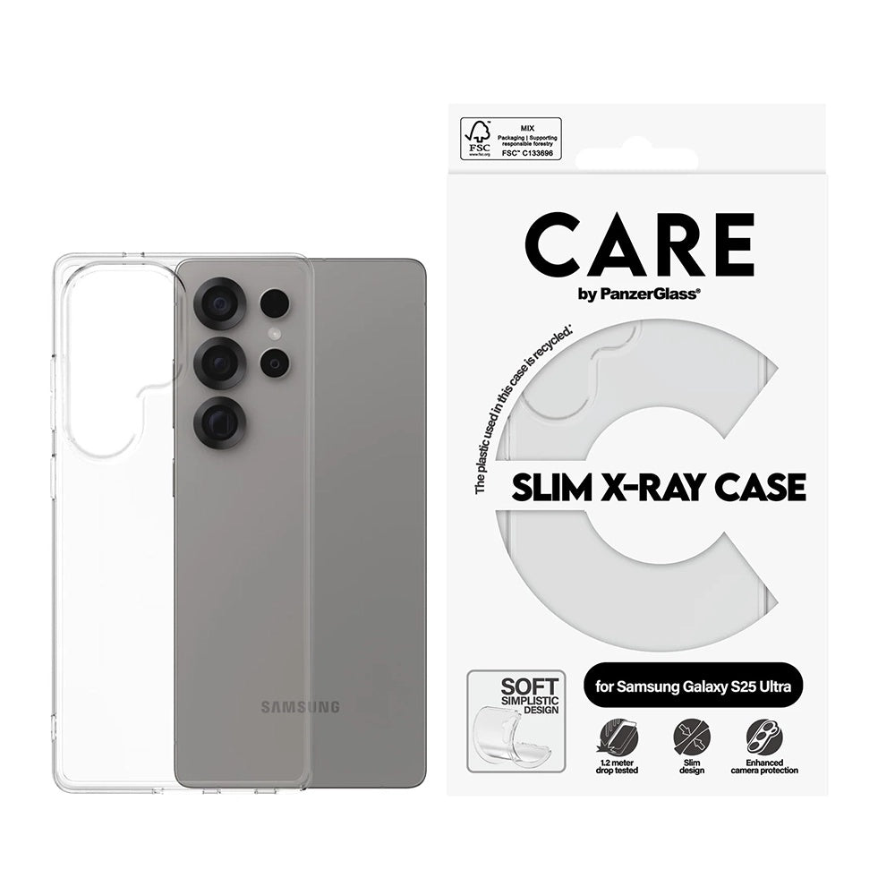 Θήκη για Samsung Galaxy S25 Ultra S938, PanzerGlass, Care Fashionable, Διαφανής