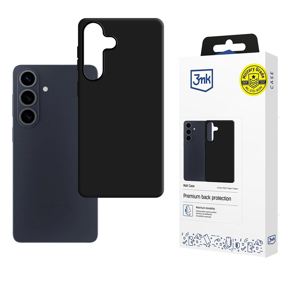 Θήκη για Samsung Galaxy S26 S942, 3MK, Ματ Μαύρη