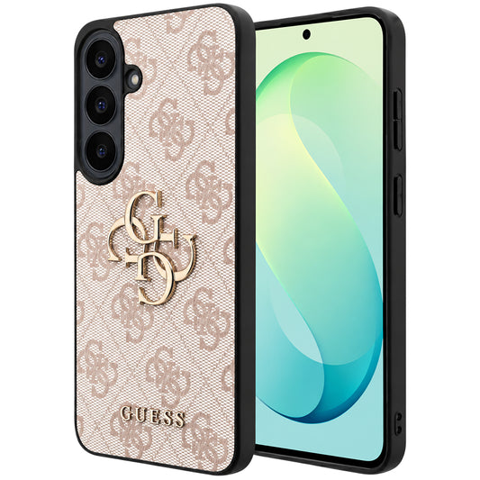 Θήκη για Samsung Galaxy S26 FE S741, Guess, 4G Μεταλλικό Λογότυπο, Ροζ