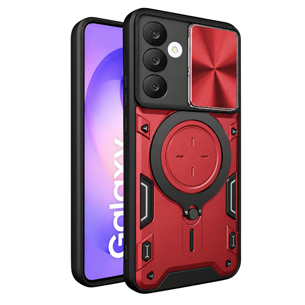 Θήκη για Samsung Galaxy S26 FE S741 / S25 FE, Techsuit, CamGuard Pro, Κόκκινη