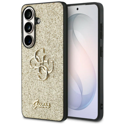 Θήκη για Samsung Galaxy S26 S942, Guess, Fixed Glitter Big 4G Metal Frame, Χρυσή