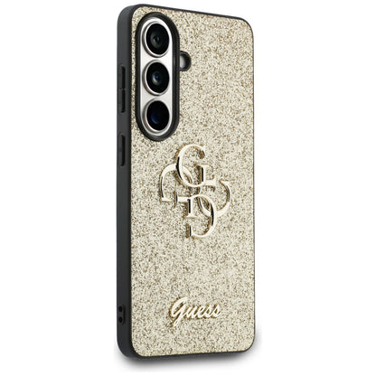 Θήκη για Samsung Galaxy S26 S942, Guess, Fixed Glitter Big 4G Metal Frame, Χρυσή