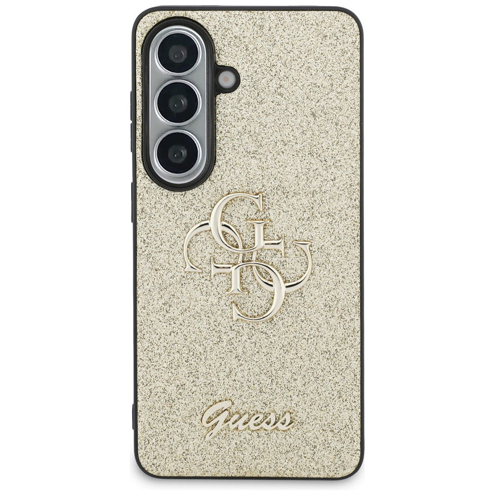Θήκη για Samsung Galaxy S26 S942, Guess, Fixed Glitter Big 4G Metal Frame, Χρυσή