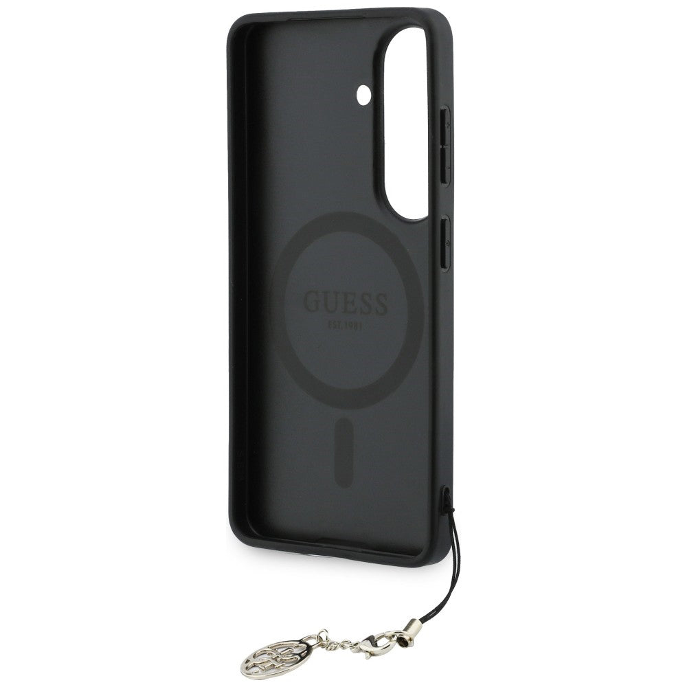 Θήκη για Samsung Galaxy S26 S942, Guess, 4G Classic Logo Charm, Μαύρη