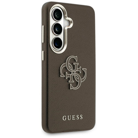 Θήκη για Samsung Galaxy S26 S942, Guess, 4G Grained Big and Classic Logo, Καφέ