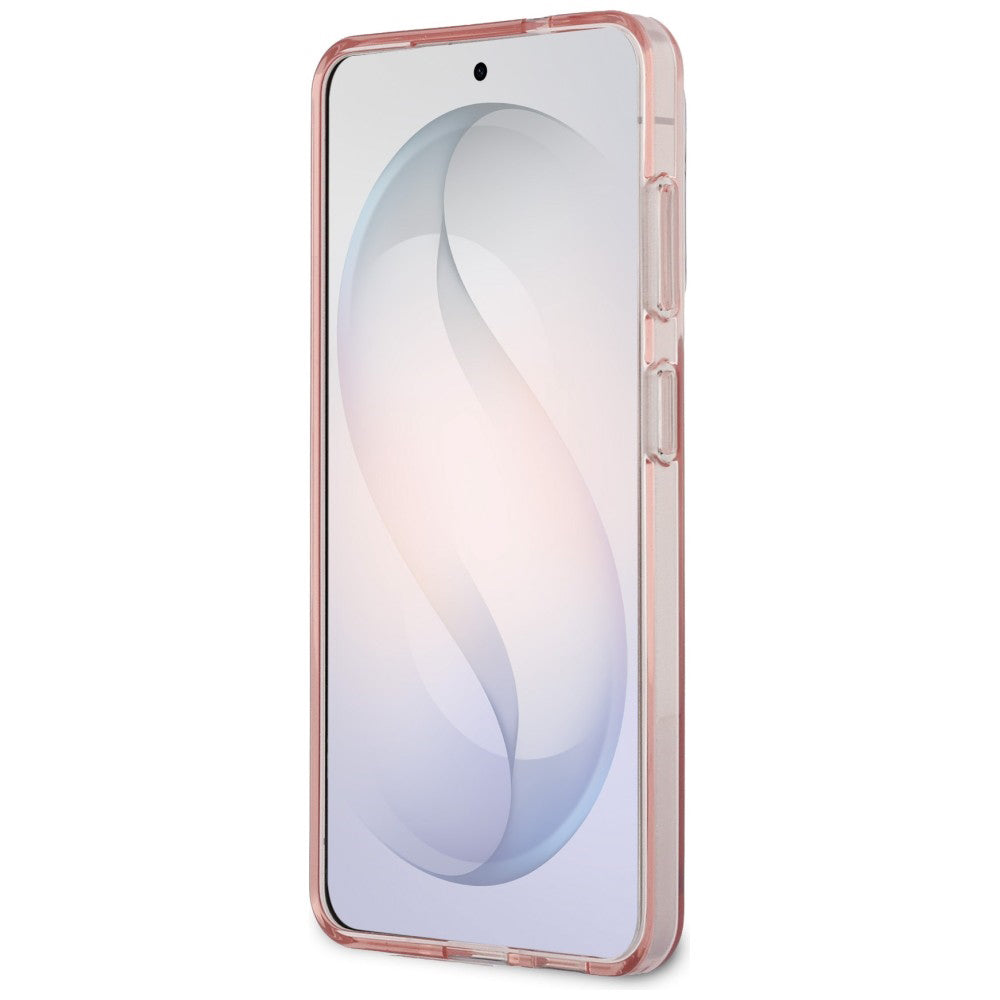 Θήκη MagSafe για Samsung Galaxy S26 S942, Guess, IML Gradient Triangle Logo, Ροζ