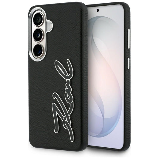 Θήκη για Samsung Galaxy S26 S942, Karl Lagerfeld, Signature Resin Logo, Μαύρη