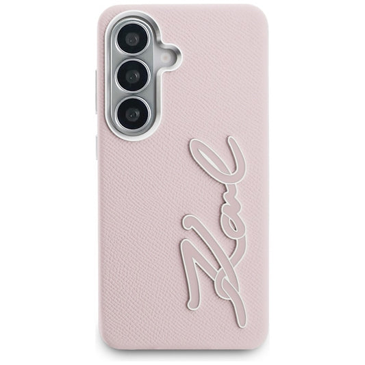 Θήκη για Samsung Galaxy S26 S942, Karl Lagerfeld, Signature Resin Logo, Ροζ