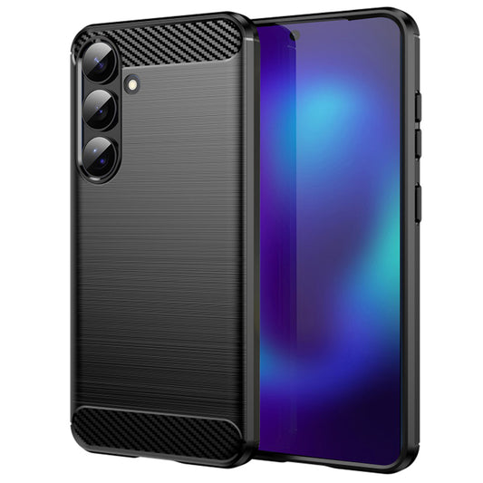 Θήκη για Samsung Galaxy S26, Techsuit, Καρμπόν, Μαύρη