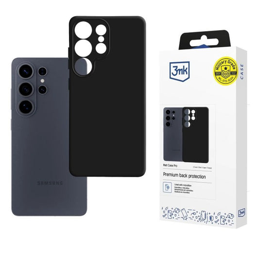 Θήκη για Samsung Galaxy S26 Ultra, 3MK, Pro, Ματ Μαύρη