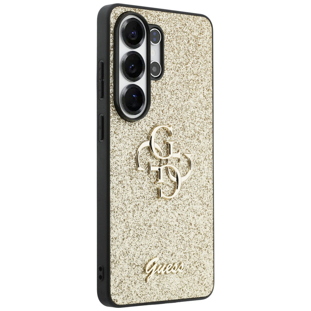 Θήκη για Samsung Galaxy S26 Ultra S948, Guess, Fixed Glitter Big 4G Metal Frame, Χρυσή