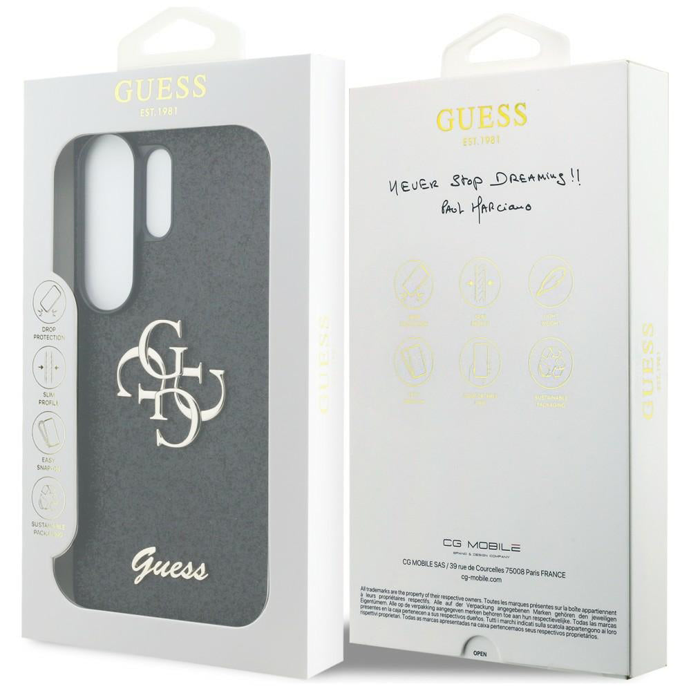 Θήκη για Samsung Galaxy S26 Ultra S948, Guess, Fixed Glitter Big 4G Metal Frame, Μαύρη