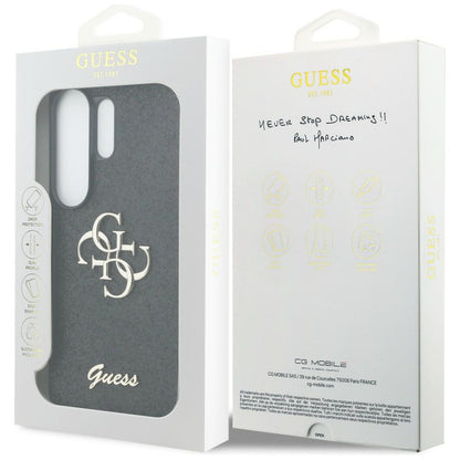 Θήκη για Samsung Galaxy S26 Ultra S948, Guess, Fixed Glitter Big 4G Metal Frame, Μαύρη