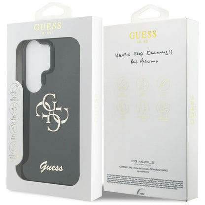 Θήκη για Samsung Galaxy S26 Ultra S948, Guess, IML Big Metal 4G Script, Μαύρη