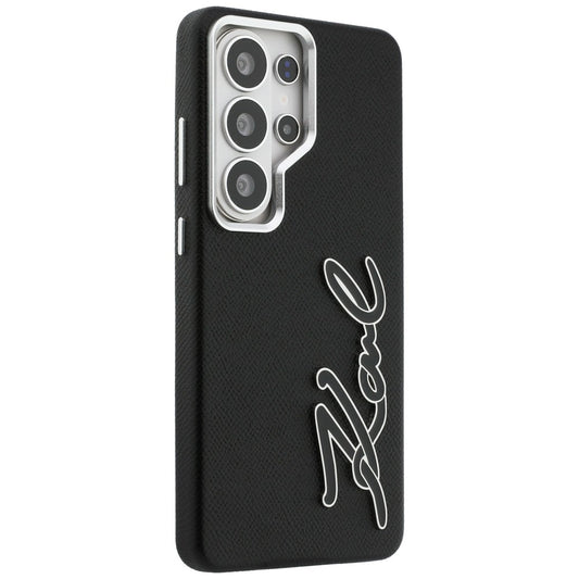 Θήκη για Samsung Galaxy S26 Ultra S948, Karl Lagerfeld, Signature Resin Logo, Μαύρη