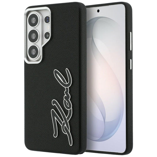 Θήκη για Samsung Galaxy S26 Ultra S948, Karl Lagerfeld, Signature Resin Logo, Μαύρη