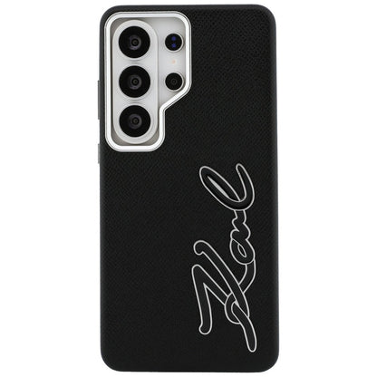 Θήκη για Samsung Galaxy S26 Ultra S948, Karl Lagerfeld, Signature Resin Logo, Μαύρη