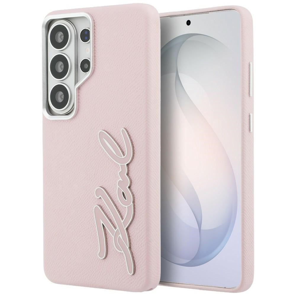 Θήκη για Samsung Galaxy S26 Ultra S948, Karl Lagerfeld, Signature Resin Logo, Ροζ