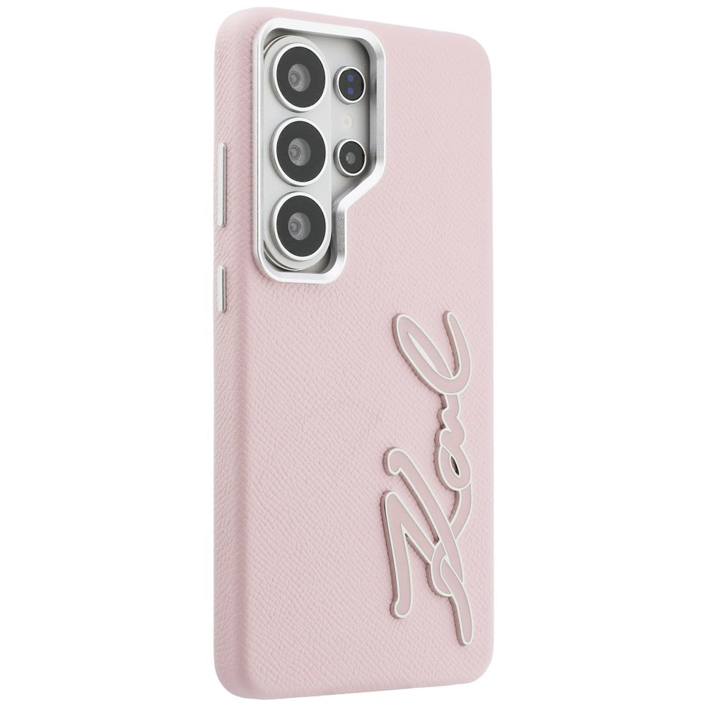 Θήκη για Samsung Galaxy S26 Ultra S948, Karl Lagerfeld, Signature Resin Logo, Ροζ