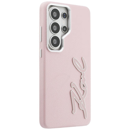 Θήκη για Samsung Galaxy S26 Ultra S948, Karl Lagerfeld, Signature Resin Logo, Ροζ