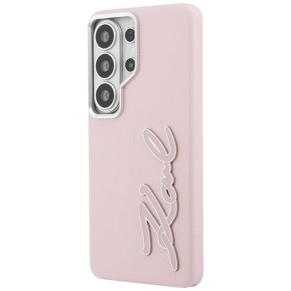 Θήκη για Samsung Galaxy S26 Ultra S948, Karl Lagerfeld, Signature Resin Logo, Ροζ