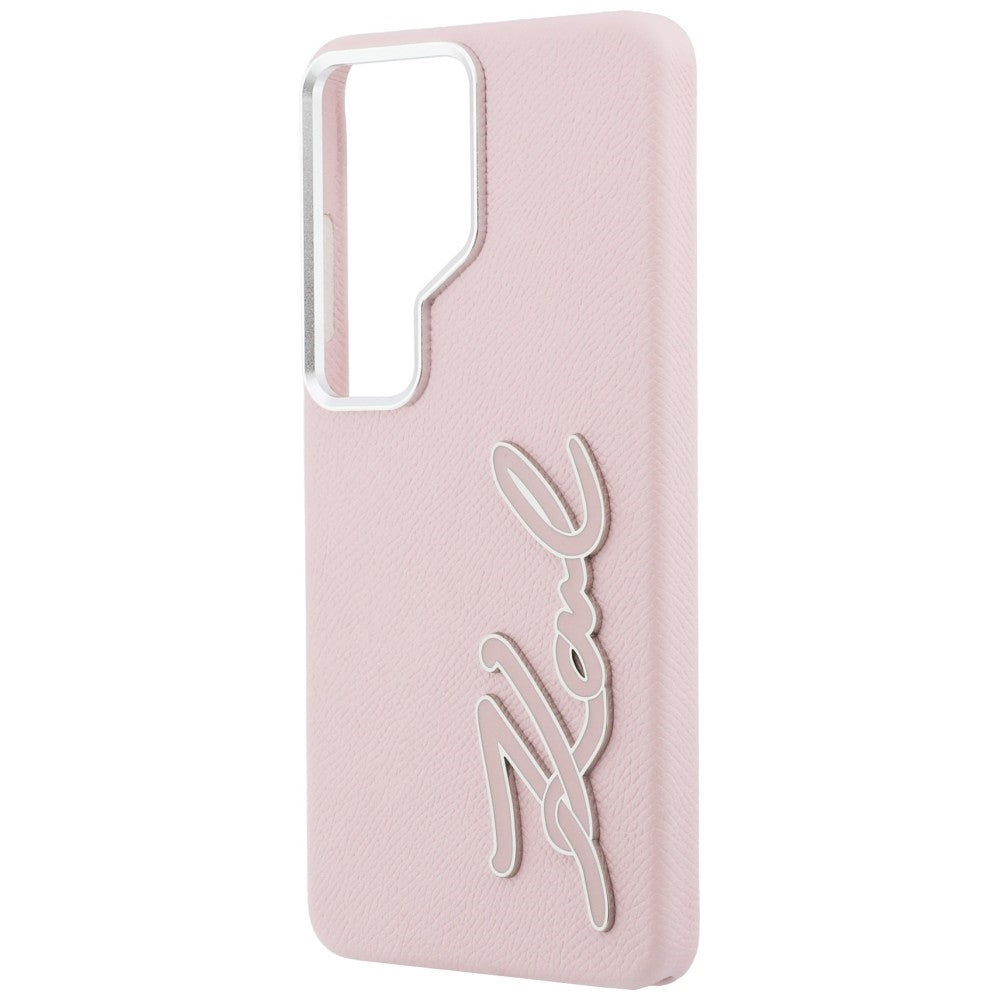 Θήκη για Samsung Galaxy S26 Ultra S948, Karl Lagerfeld, Signature Resin Logo, Ροζ